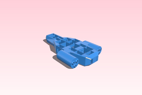 FTL Kestrel (open with room layout) | 3d print model