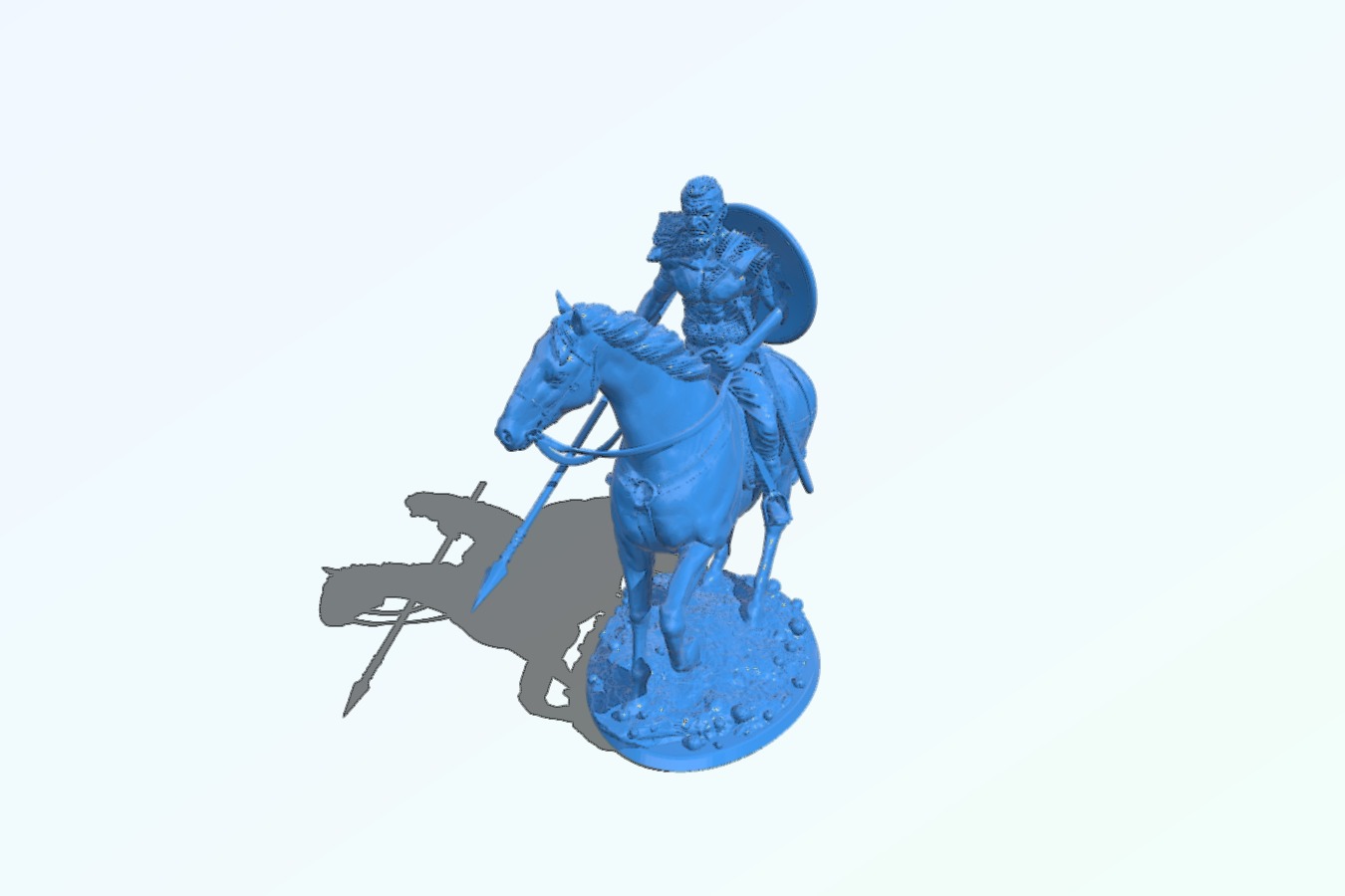 Viking with Horse