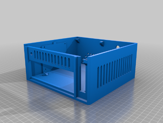 HTPC - pfSense mini-ITX case, less supports remix | 3d print model