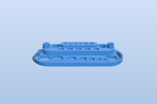 Puffco Dab Tray with Embossed Puffco | 3d print model