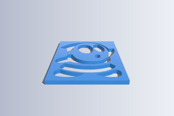 Shy guy stencil | 3d print model