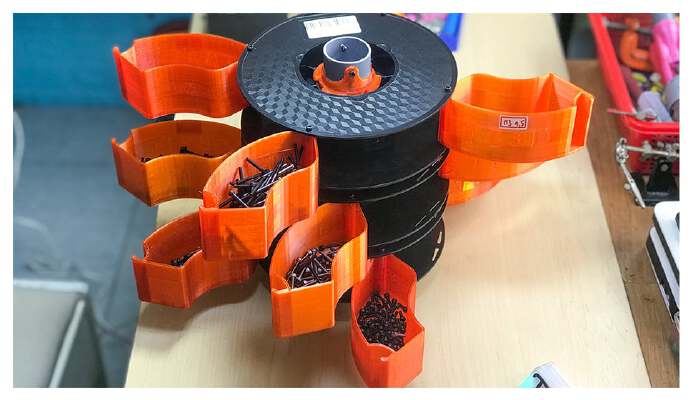 filament spools screw box | 3d print model