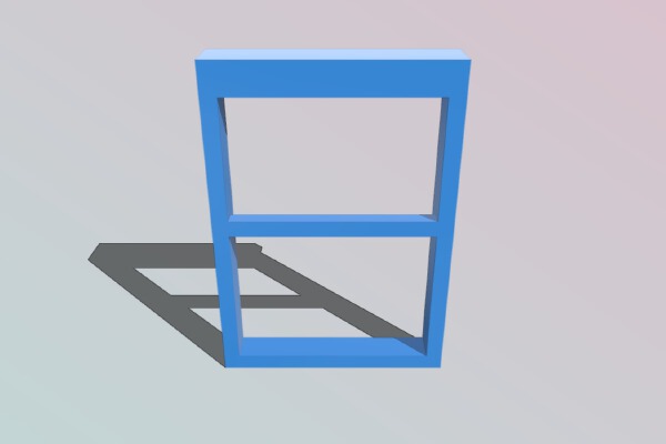 Double Window (1:32 scale) | 3d print model