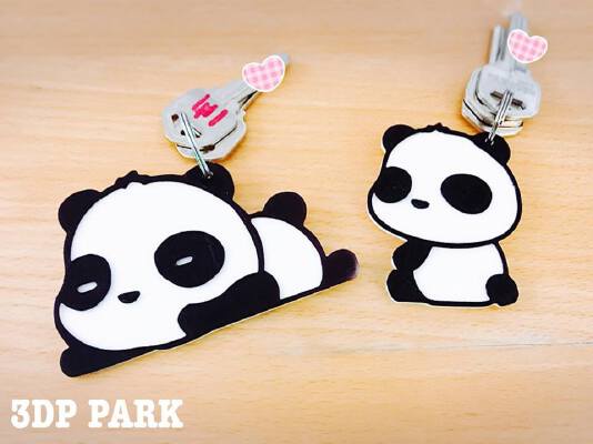 PANDA key chain | 3d print model