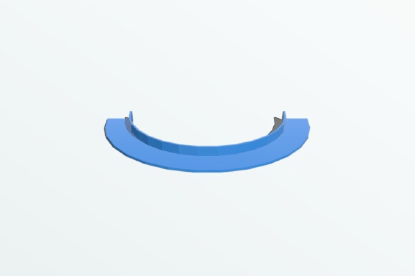 Half flange for bean bag game | 3d print model