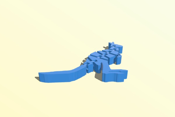 Flexi Articulated Kangaroo Full | 3d print model