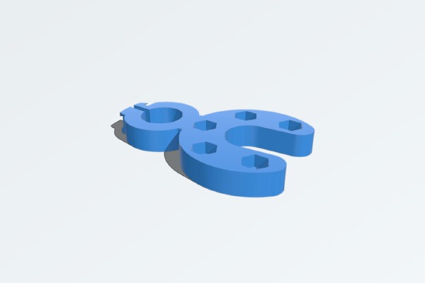 Kossel Mini E3D v6 and Induction Bed Level Probe Mount | 3d print model