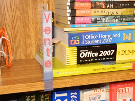 Vertical Shelf Talker | 3d print model