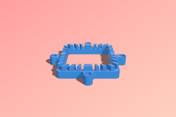 Ubiquiti USG 40mm fan mount | 3d print model