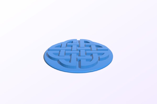 Celtic Knot Drink Coaster | 3d print model