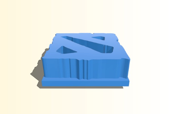Dota 2 Badge | 3d print model