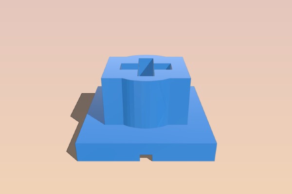 Cherry MX (and compatible) keycap repair thingy | 3d print model