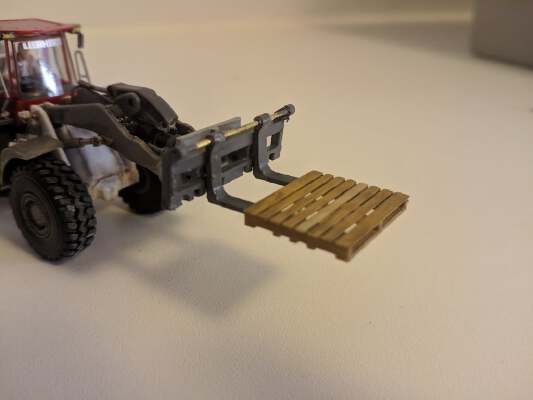 H0 Palettengabel Radlader L580 | 3d print model