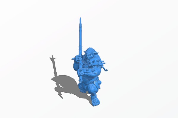Bugbear with Halberd | 3d print model