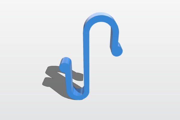 Hook for shower cloths | 3d print model