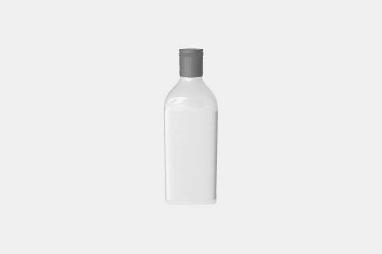 White Wine Glass Bottle Mockup