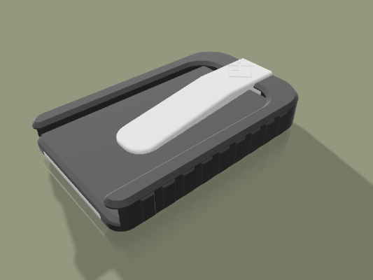 Credit cards holder + banknote | 3d print model