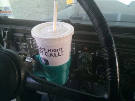 Cup holder for Dodge M37 or WC (Army Truck). | 3d print model
