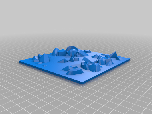 Rubble Dabble - Wargaming Terrain Plate 5-1_4" Customizer | 3d print model