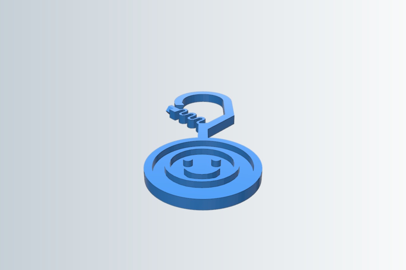 Euro shopping cart token, with carabiner