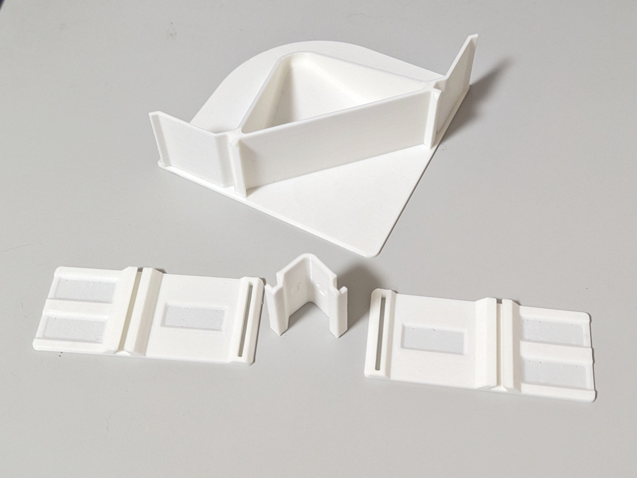 Toilet Paper Shelf for Corner Wall ( fixed with Stapler )