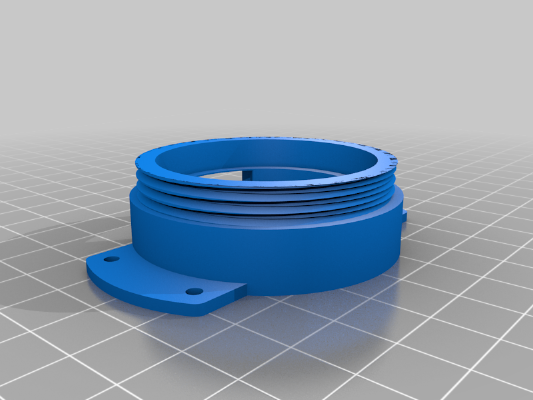 Raspberry Pi HQ Cam M43 Adapter | 3d print model