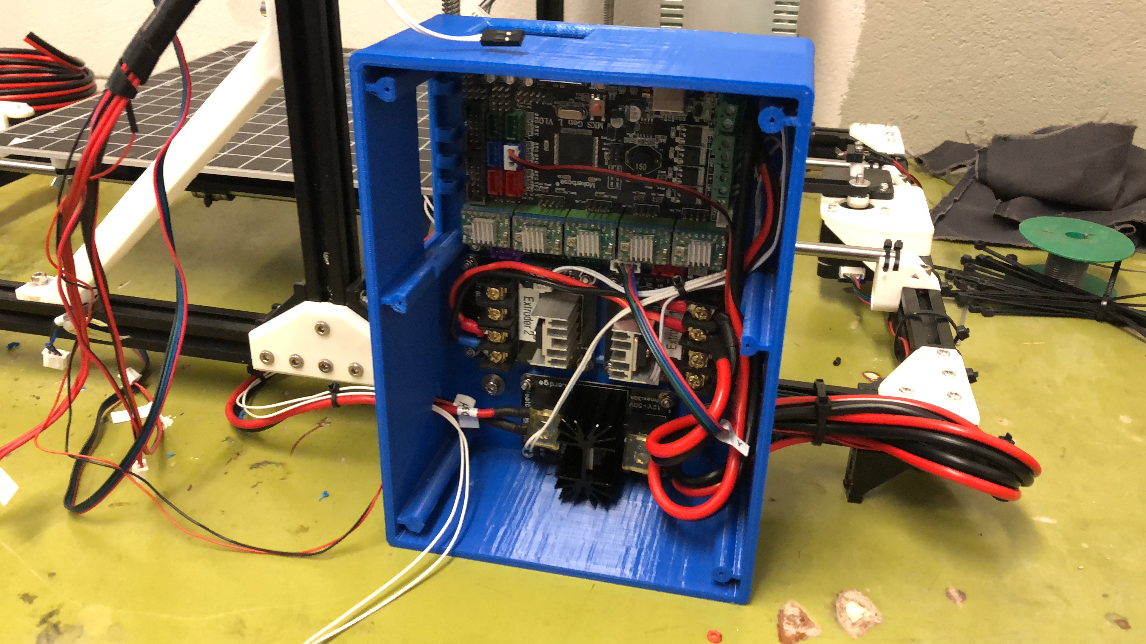 Board Case for MKS Gen L V1 and triple MOSFET + Fan