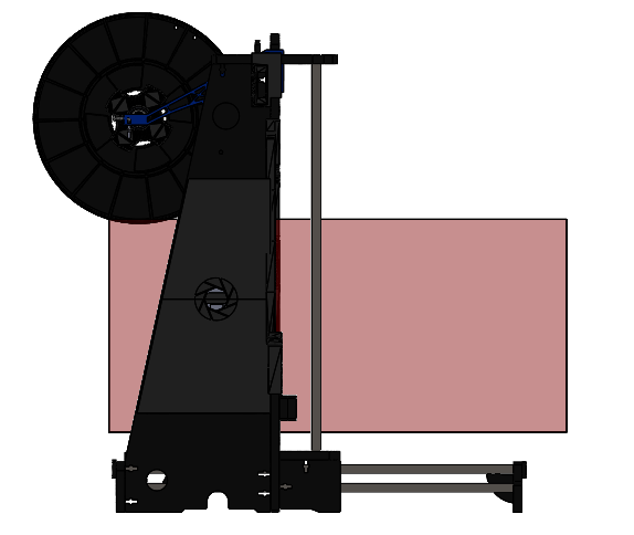 Anet A8 Back spool holder - Save space!