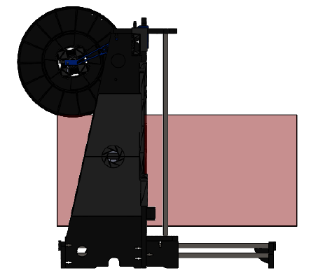 Anet A8 Back spool holder - Save space! | 3d print model