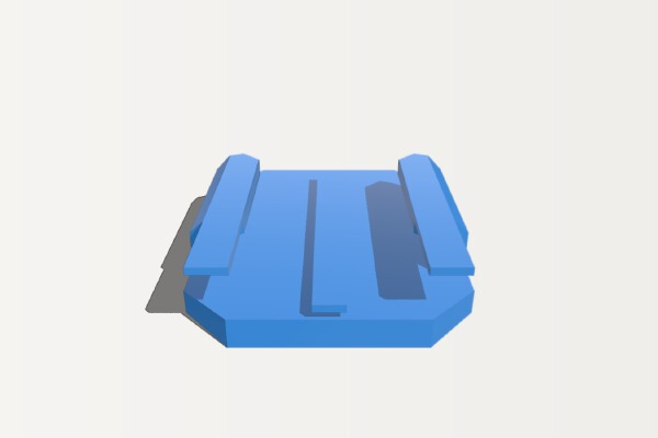 GoProHD Mount (Female) | 3d print model
