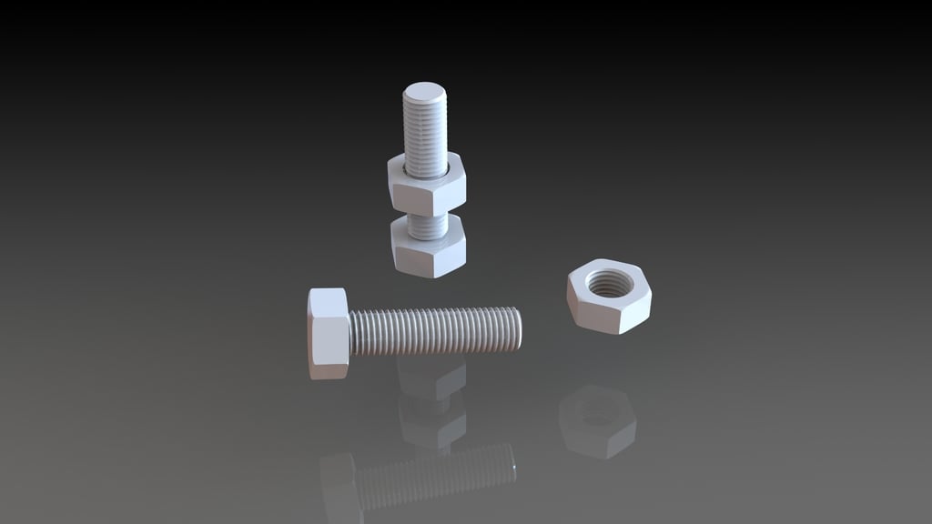 M8 Nut and Bolt (M8 x 1.00mm pitch)