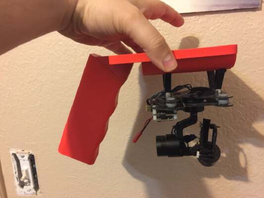 Pistol Grip Gimbal Rail | 3d print model