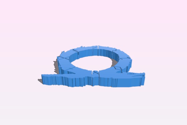 God of War 4 Omega logo | 3d print model