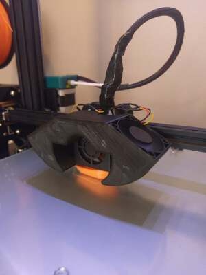 CR-10 "Batfang" - Dual 50mm Fan Mod | 3d print model