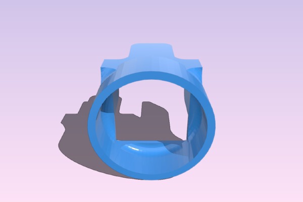 Polaroid Cube to 42mm Telescope Adapter | 3d print model