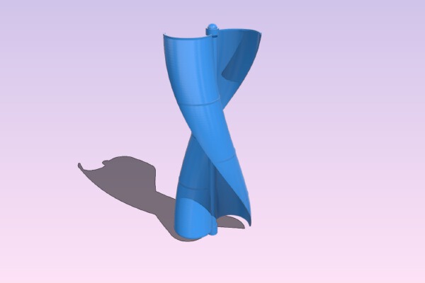 VAWT windmill rotor for tabletop | 3d print model