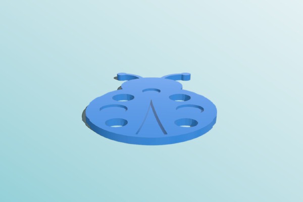 Ladybug Button | 3d print model