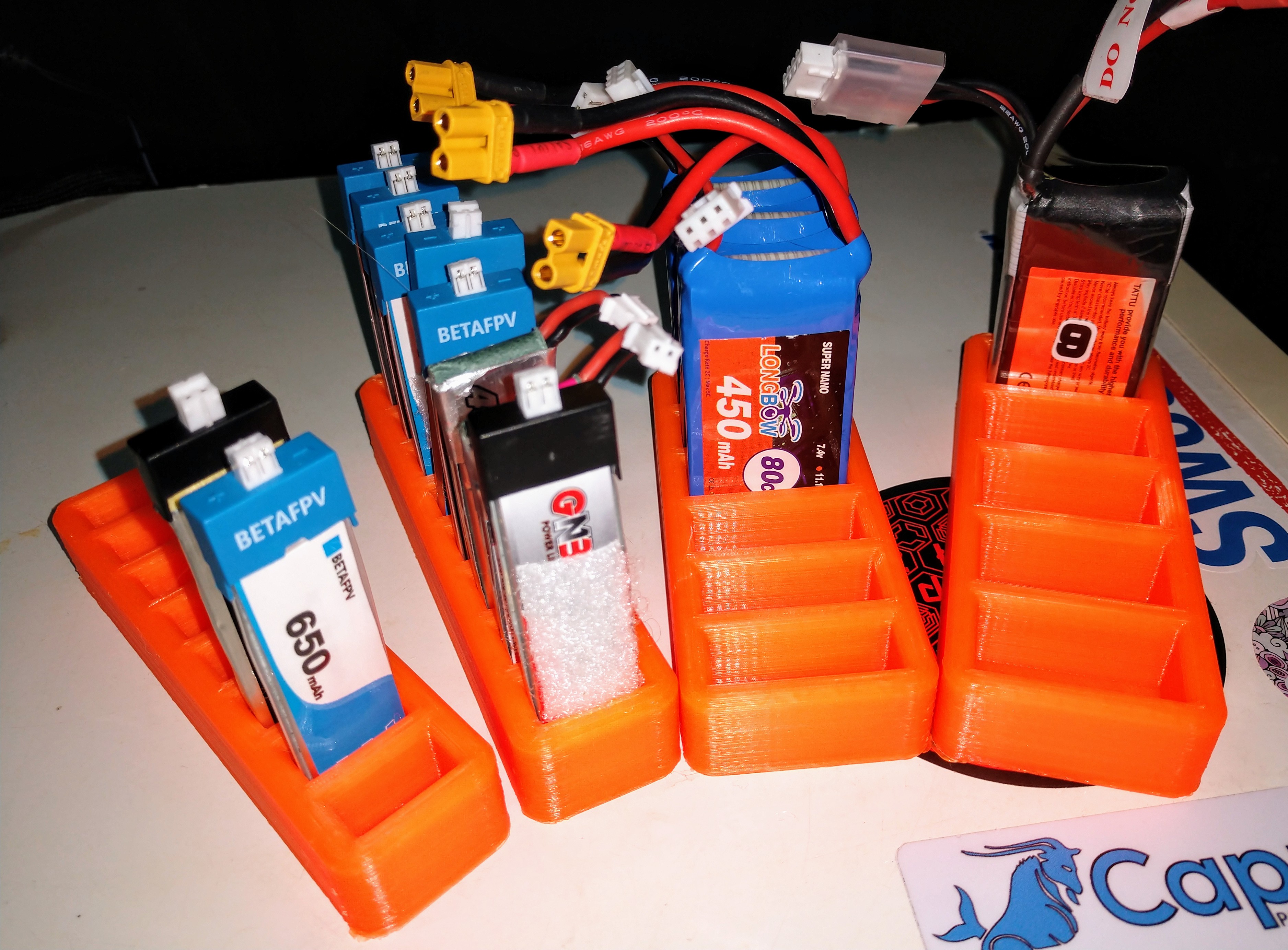 Parametric Battery Organizer V2 - 1s 2s 3s STL and Parametric Fusion 360 Files Included