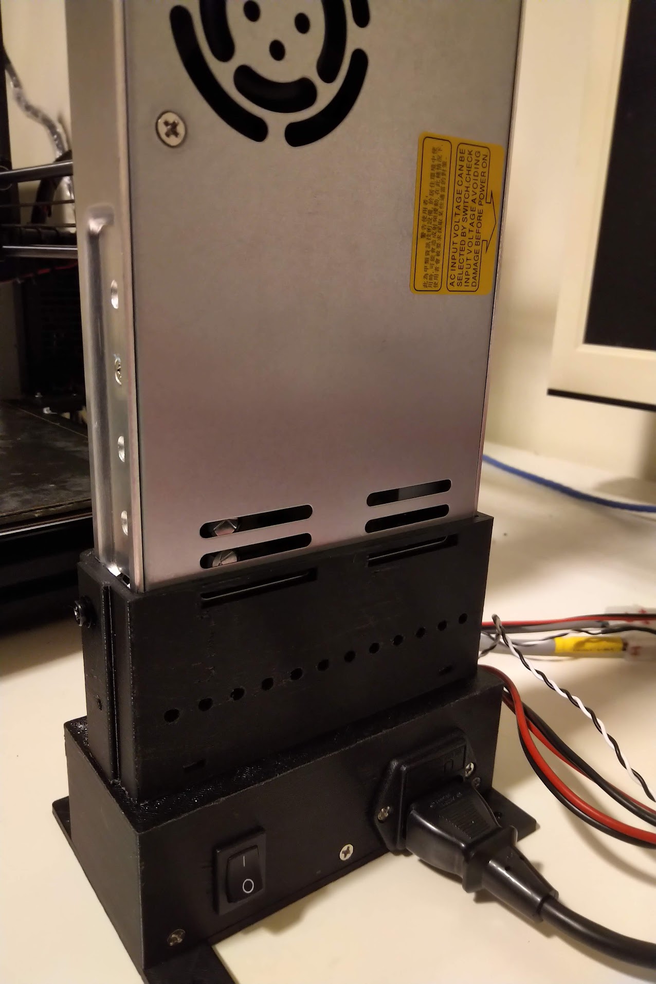 mean well power supply enclosure and box for PRUSA MK3 printer