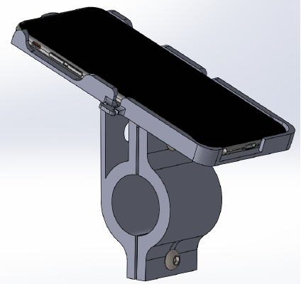 Iphone 6 motorcycle mount | 3d print model
