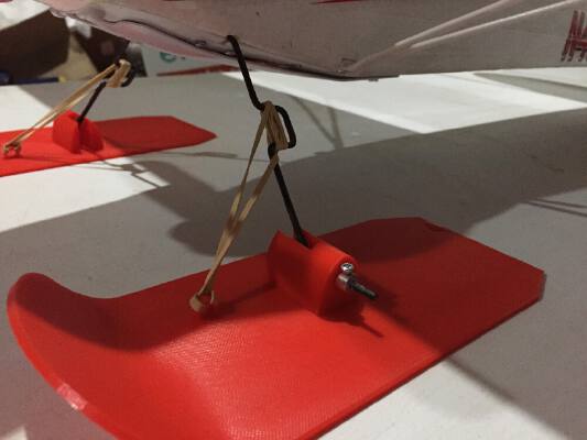 RC Airplane Snow Skis | 3d print model