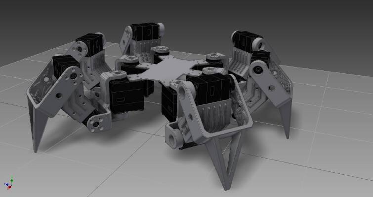 3DOF Robotic Hexapod | 3d print model