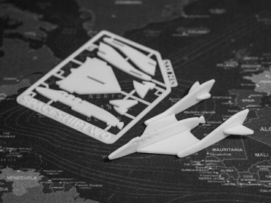 SpaceShipTwo Kit Card | 3d print model