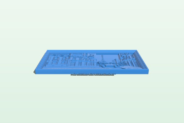 Paris street painting | 3d print model
