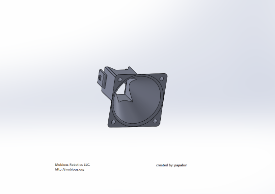40mm Hexagon AO fan shroud | 3d print model