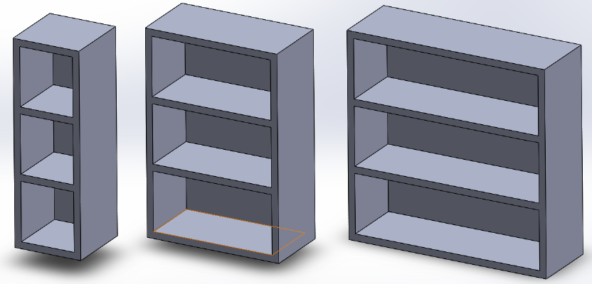 Simple Bookshelves | 3d print model