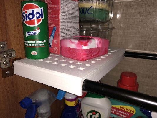 under sink shelfs movable and resizables | 3d print model