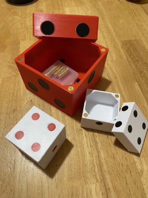 Six sided dice box | 3d print model