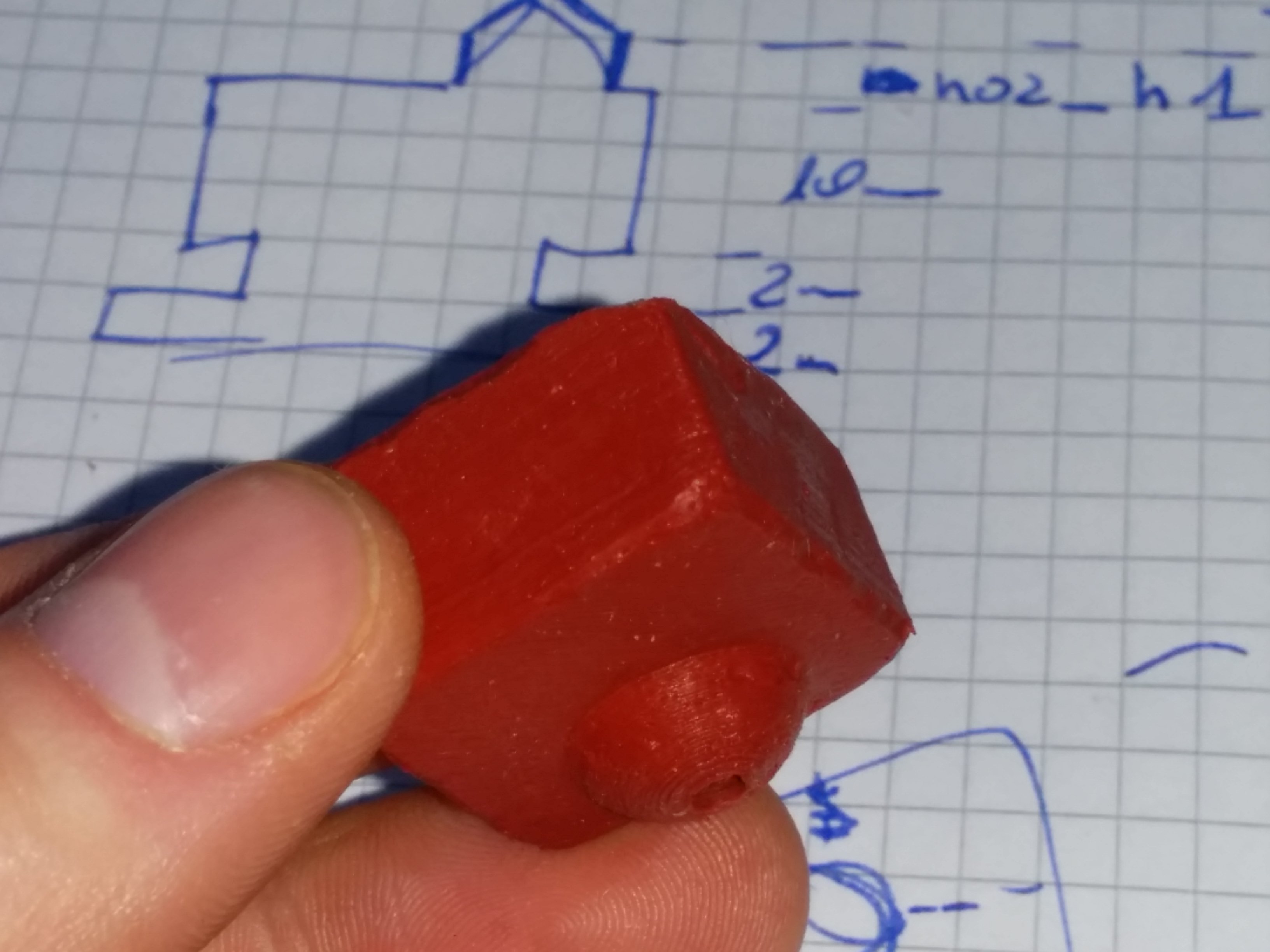 Mold for silicone sock for Anet A6 A8 stock MK8 hotend
