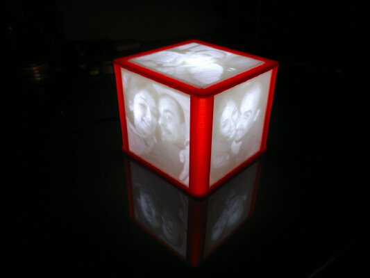 Lithophane Lamp Structure | 3d print model